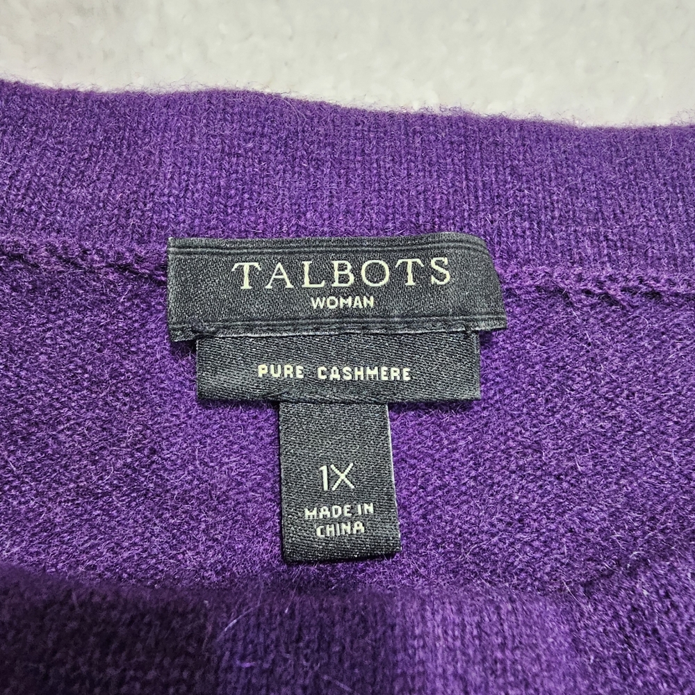 Talbots Audrey Cashmere Sweater Size XL - Picture 4 of 7